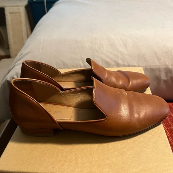 Michael Kors Brown Leather Loafers - Picture 3 of 3